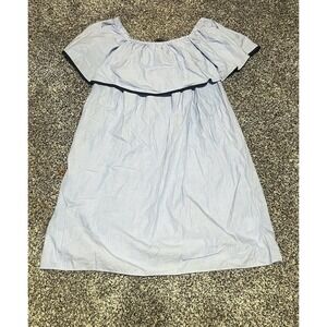 J‎ Crew Off The Shoulder Bold Dress Swimsuit Cover-Up Size M
